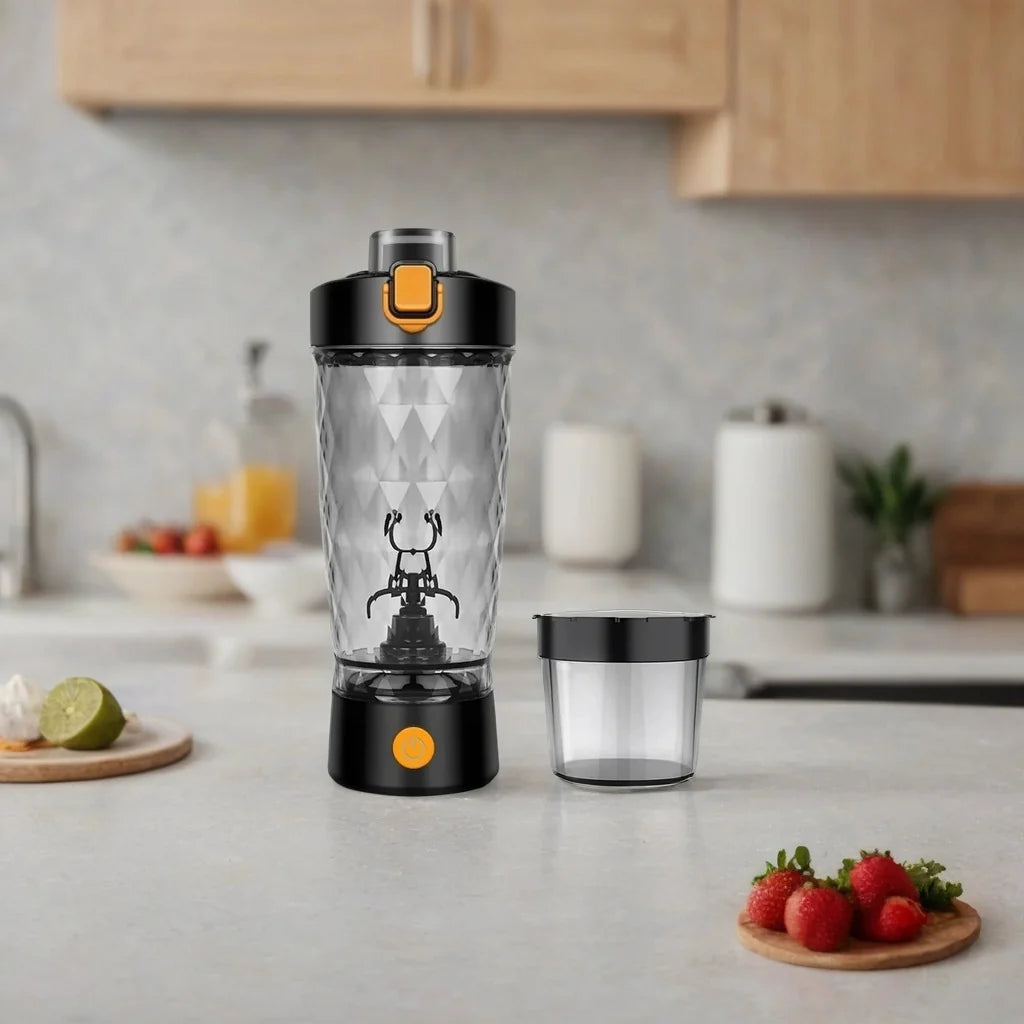 Protein Shaker Bottle Electric 7500RPM USB-C Rechargeable