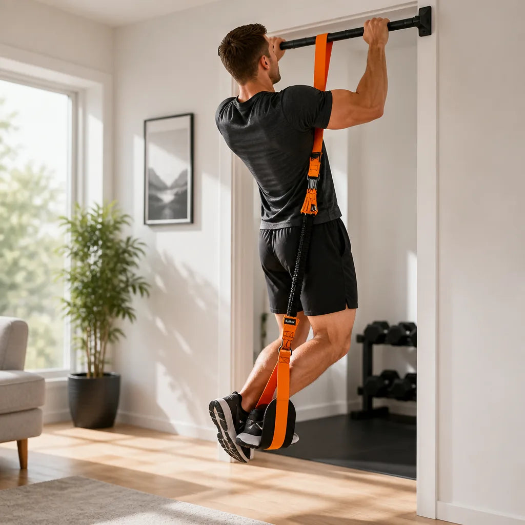 Pull-Up Assistance Bands Stable Double-Foot 150 lb Resistance