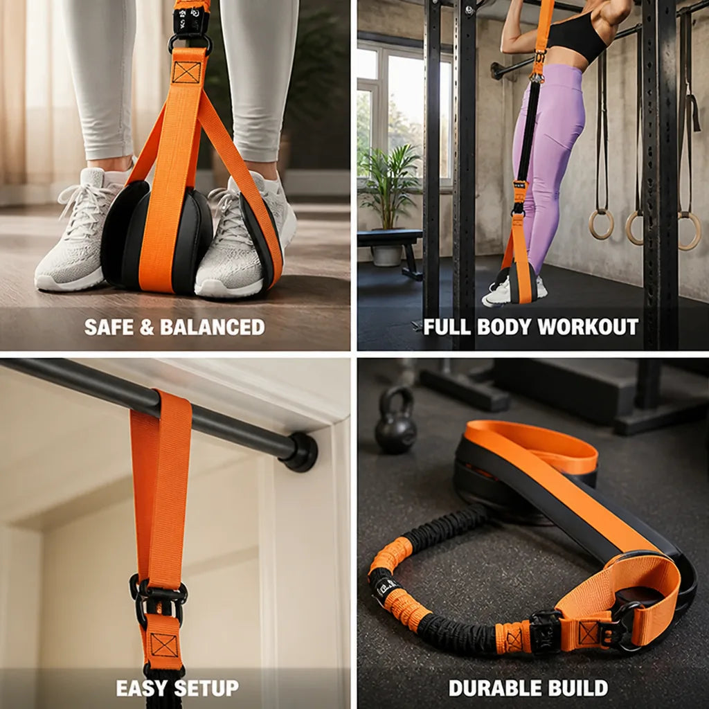 Pull-Up Assistance Bands Stable Double-Foot 150 lb Resistance