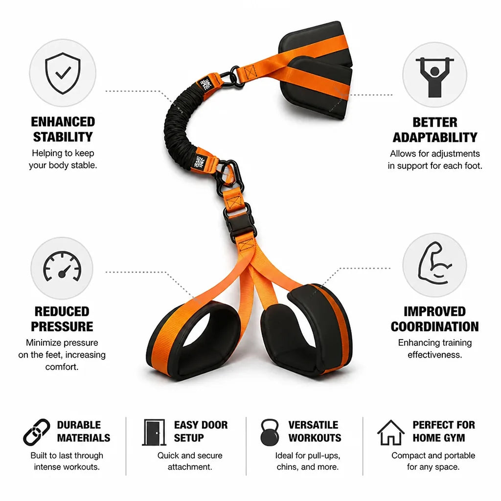 Pull-Up Assistance Bands Stable Double-Foot 150 lb Resistance