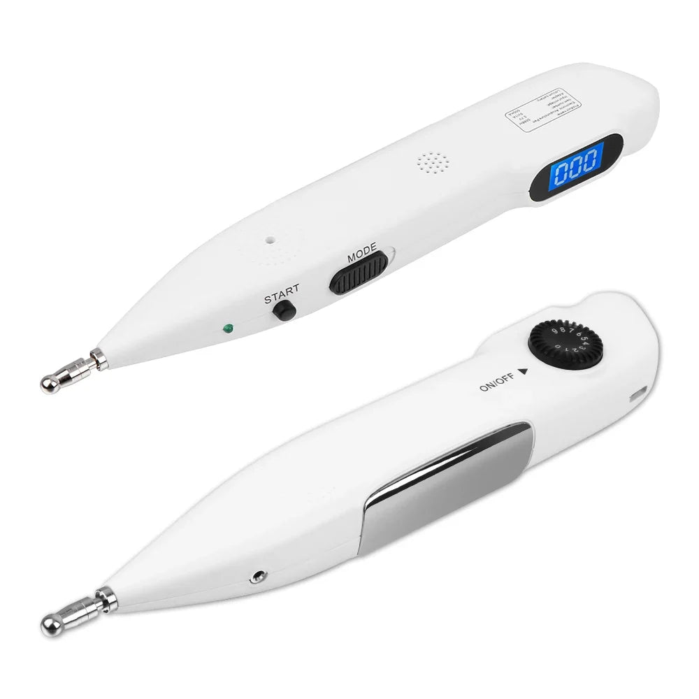 Pulse Massage Pen 9-Level USB Rechargeable Interchangeable Probes