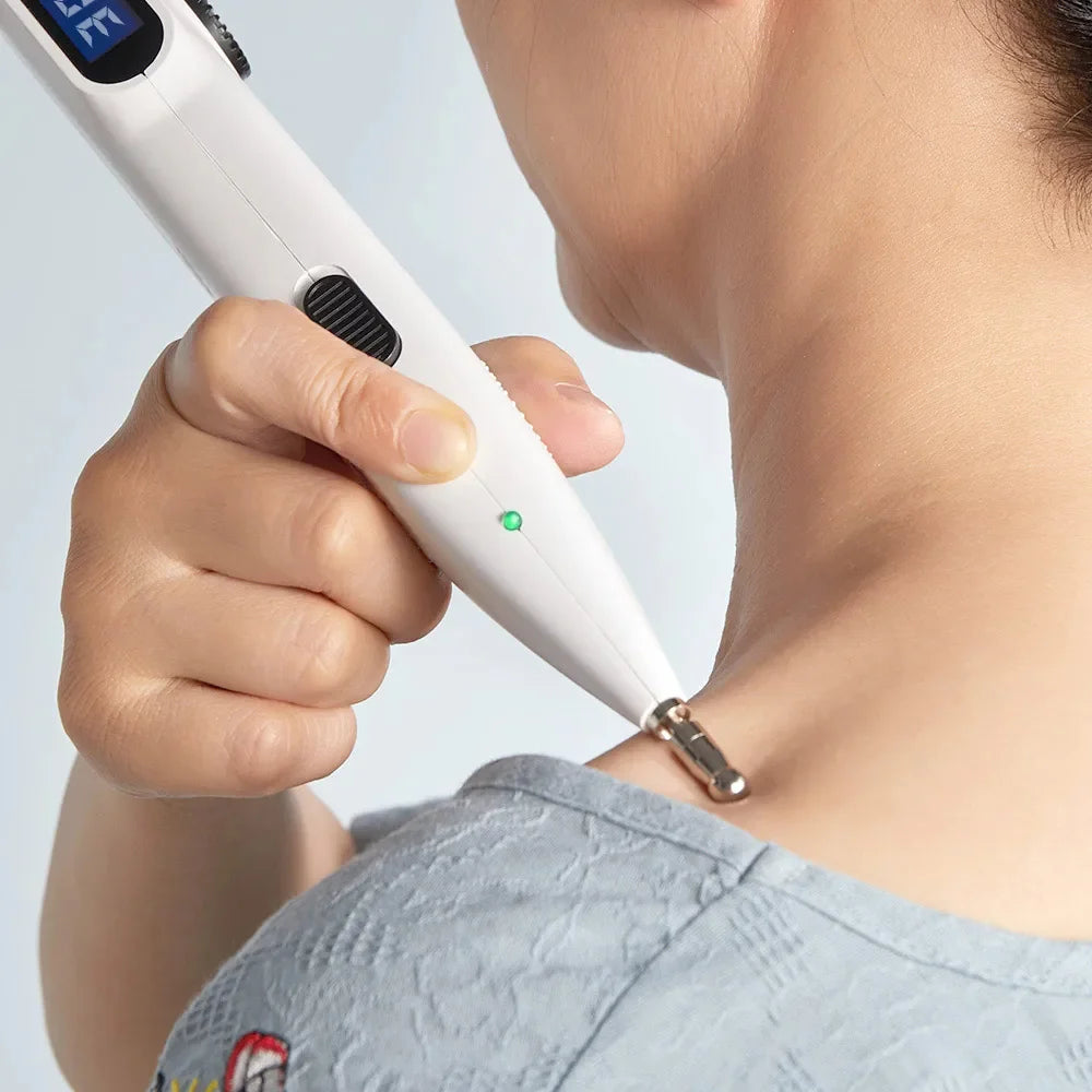 Pulse Massage Pen 9-Level USB Rechargeable Interchangeable Probes
