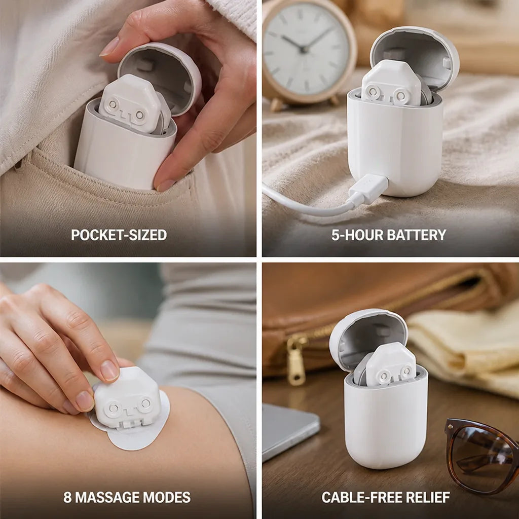 Pulse Massager Pocket-Sized 5-Hour Battery & 8 Modes