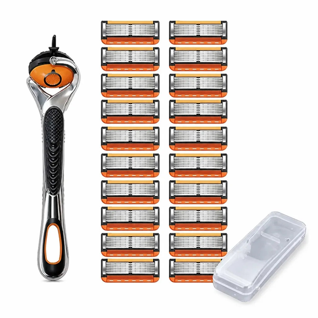 Razor 6 Stainless Steel Blades Replaceable Cartridges