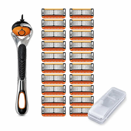 Razor 6 Stainless Steel Blades Replaceable Cartridges