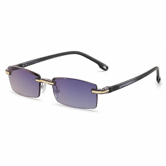 Reading Glasses Multifocal Rimless Anti-Blue Light
