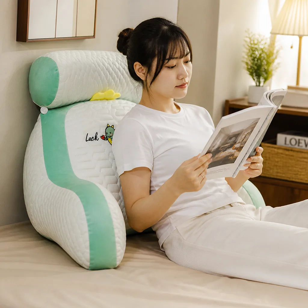 Reading Pillow Triangular Neck & Lumbar Support Washable Cover