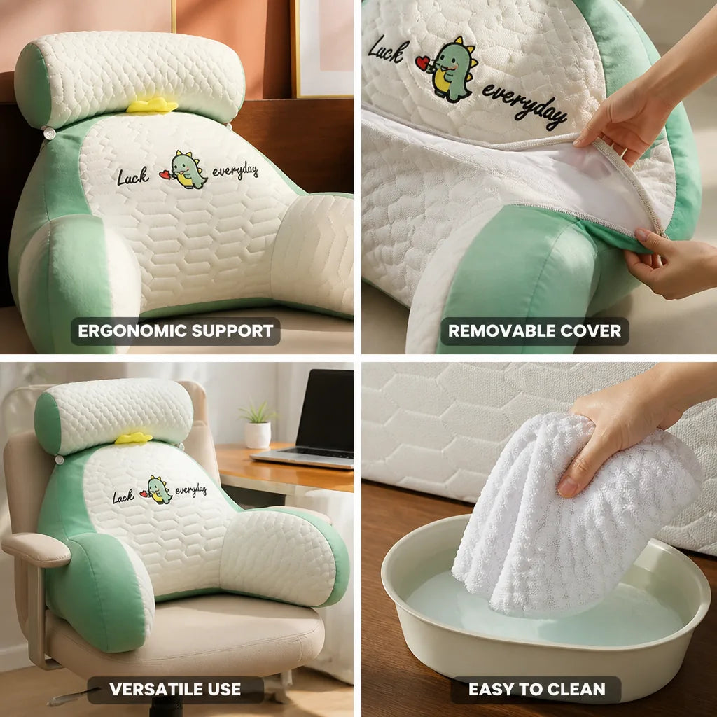 Reading Pillow Triangular Neck & Lumbar Support Washable Cover