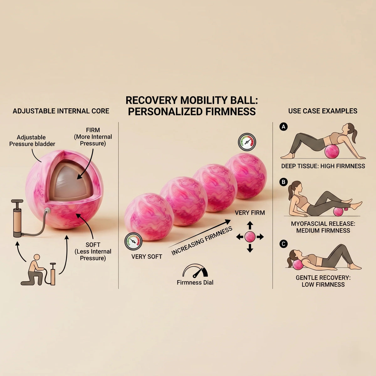 Recovery Massage Ball Textured Trigger-Point Portable