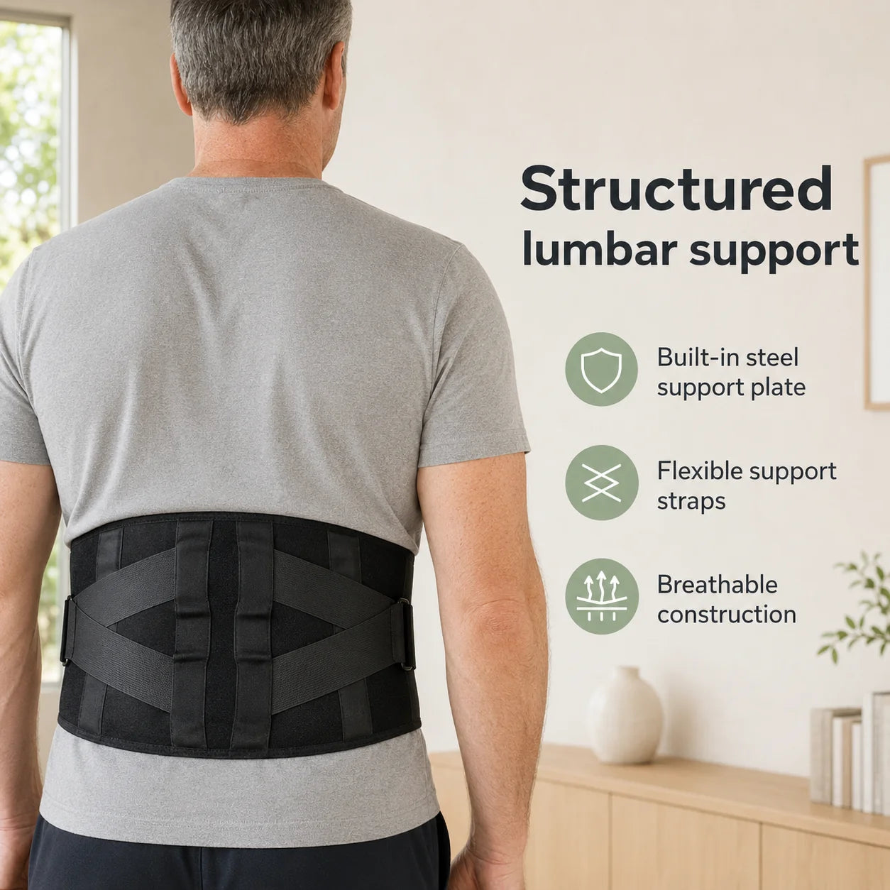 Red Light Therapy Belt Cordless Heat & Vibration