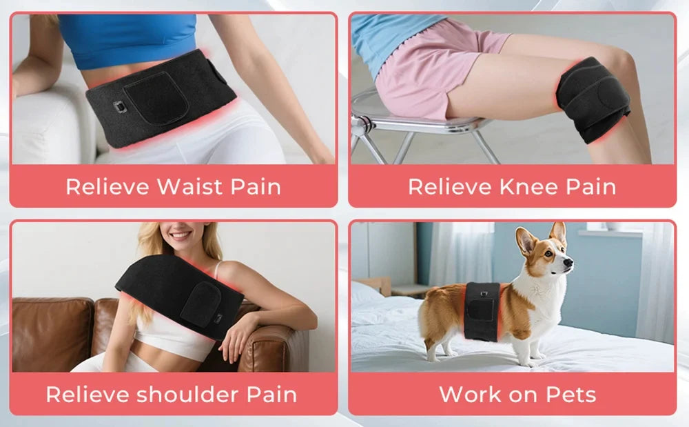 Red Light Therapy Belt Dual Red & Near-Infrared Flexible