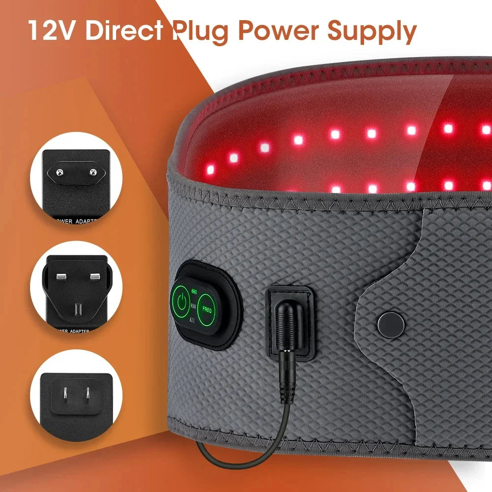 Red Light Therapy Belt Lumbar Dual Red & Near-Infrared