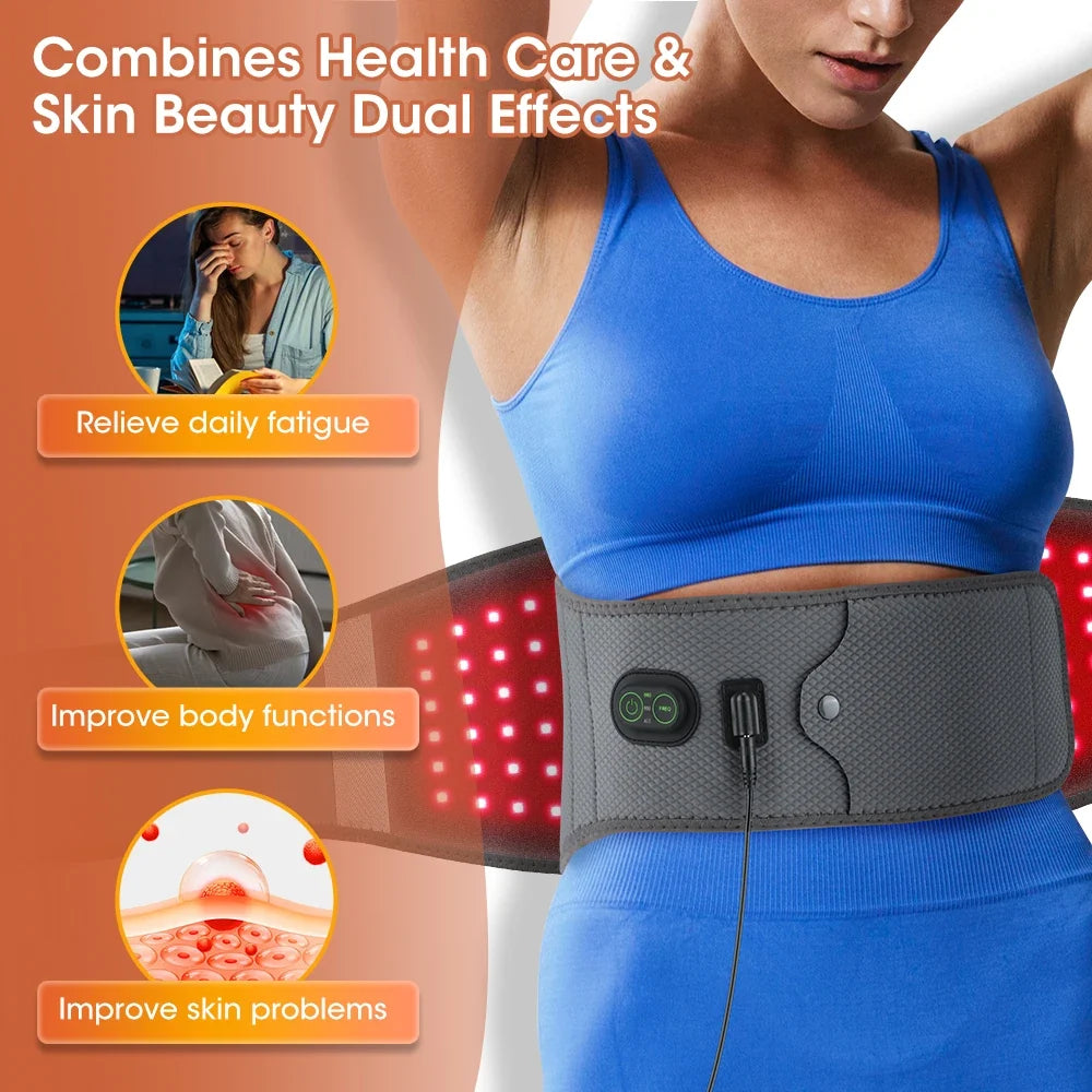 Red Light Therapy Belt Lumbar Dual Red & Near-Infrared