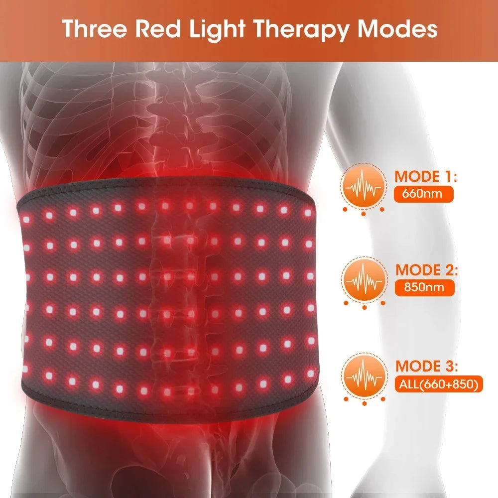 Red Light Therapy Belt Lumbar Dual Red & Near-Infrared