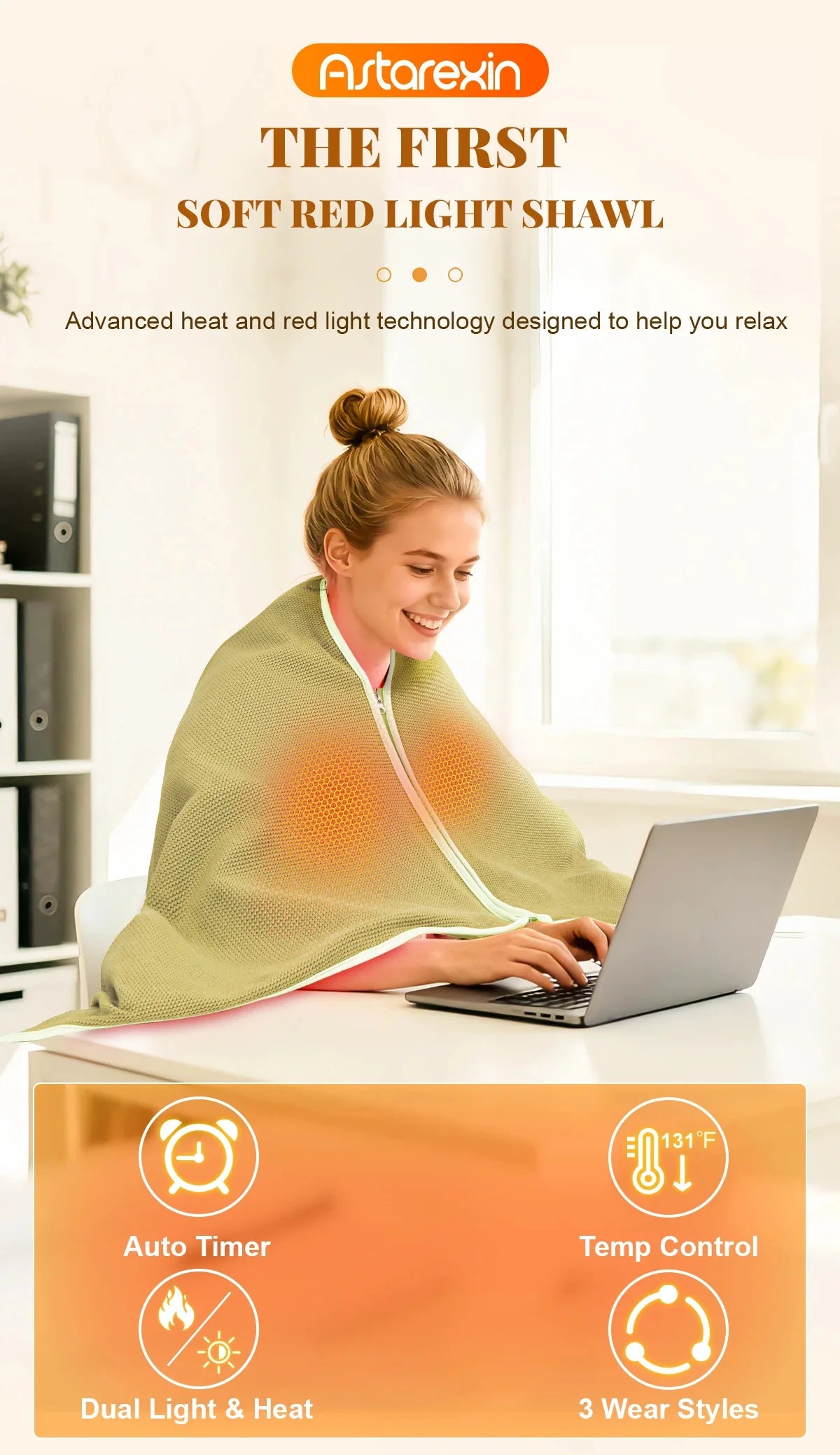 Red Light Therapy Blanket Full-Body Infrared Wrap