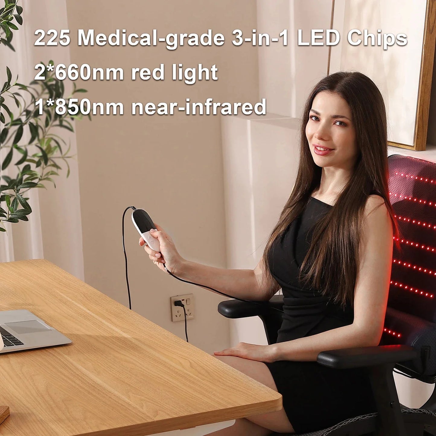 Red Light Therapy Mat 660nm 850nm Contoured Neck Support