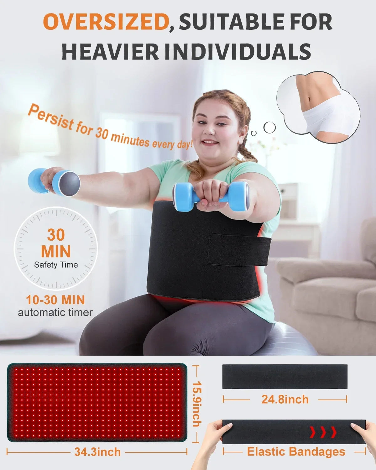 Red Light Therapy Pad Flexible Dual Red & Near-Infrared