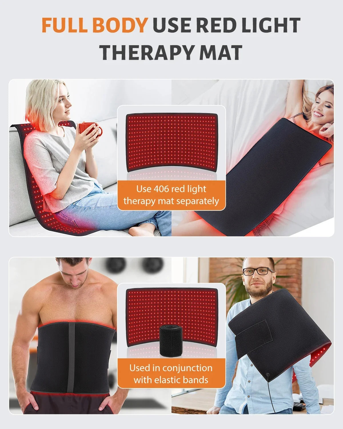 Red Light Therapy Pad Flexible Dual Red & Near-Infrared