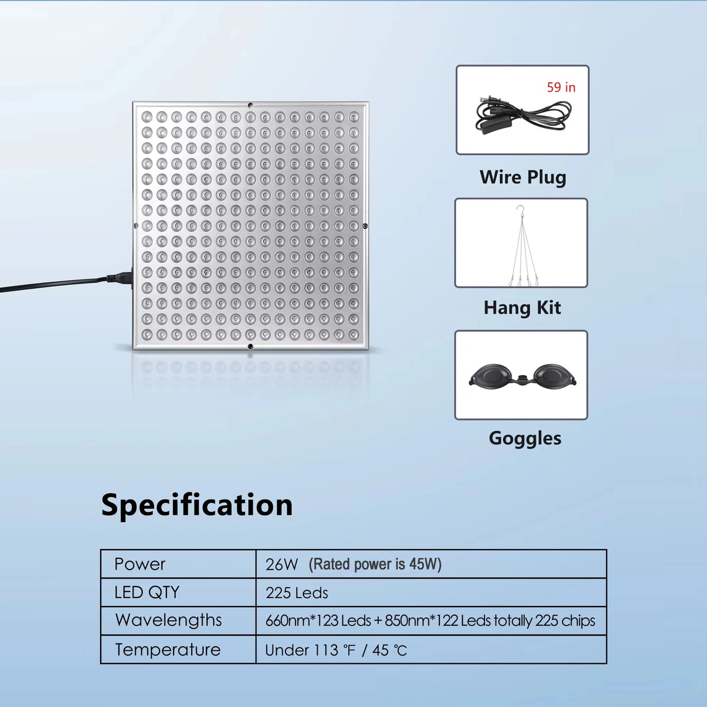 Red Light Therapy Panel Dual Red & Near-Infrared