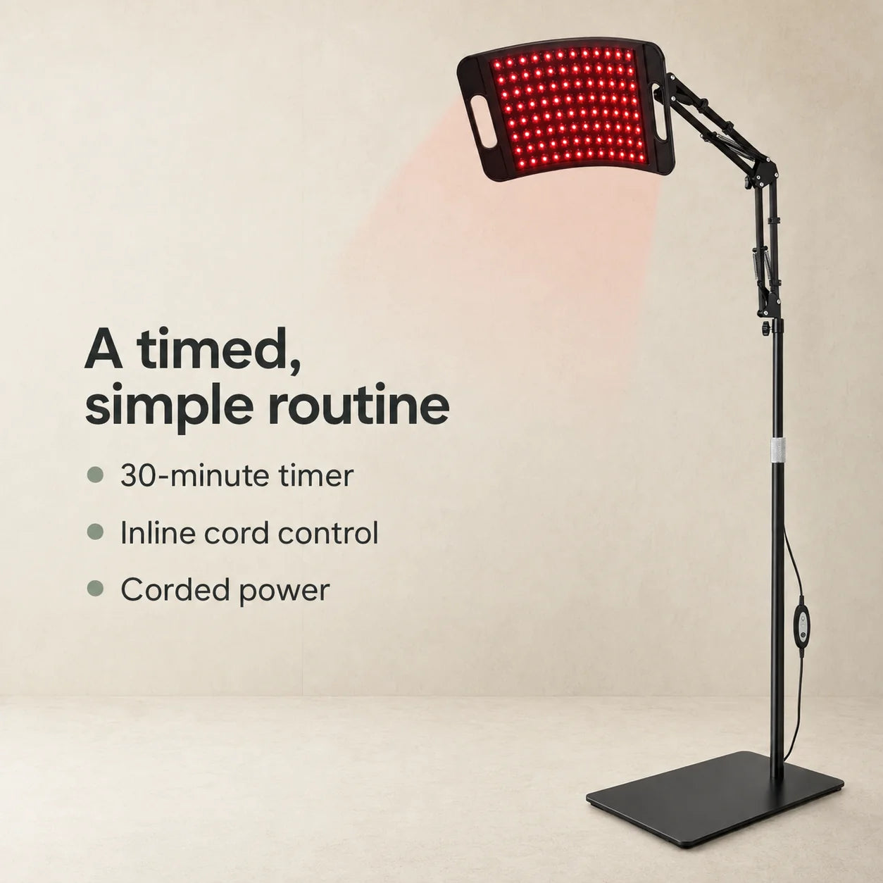 Red Light Therapy Panel Dual Wavelength Adjustable Stand
