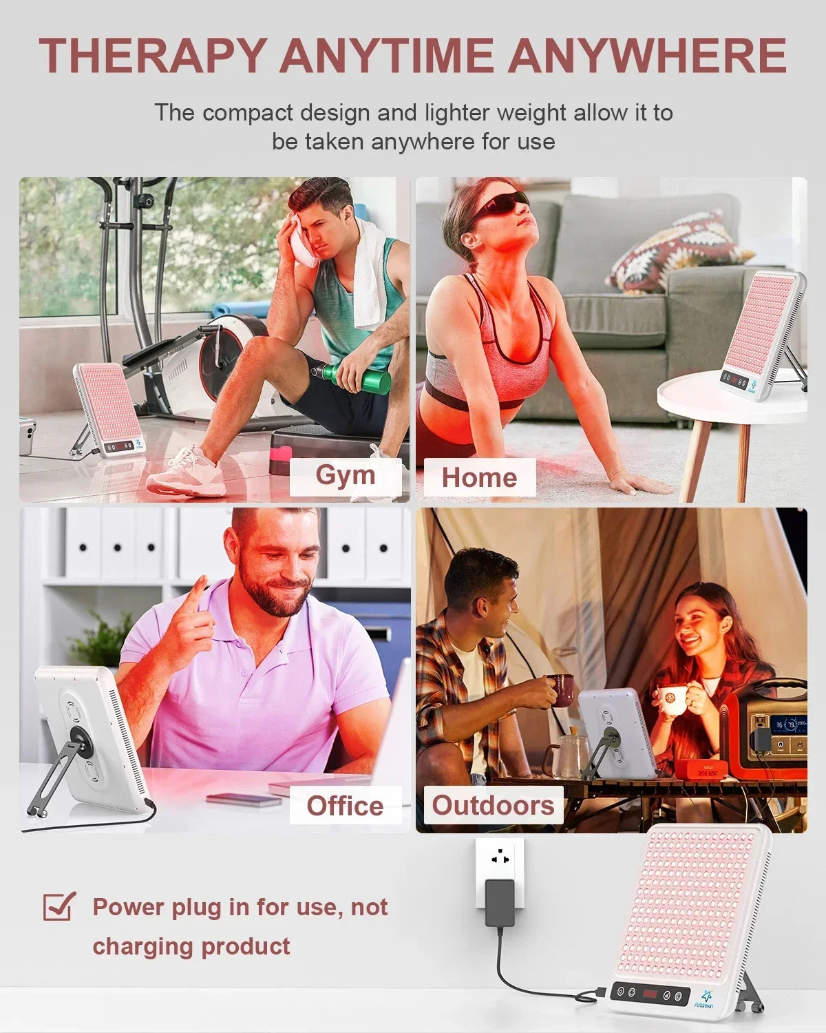 Red Light Therapy Panel Dual Wavelength Face & Body