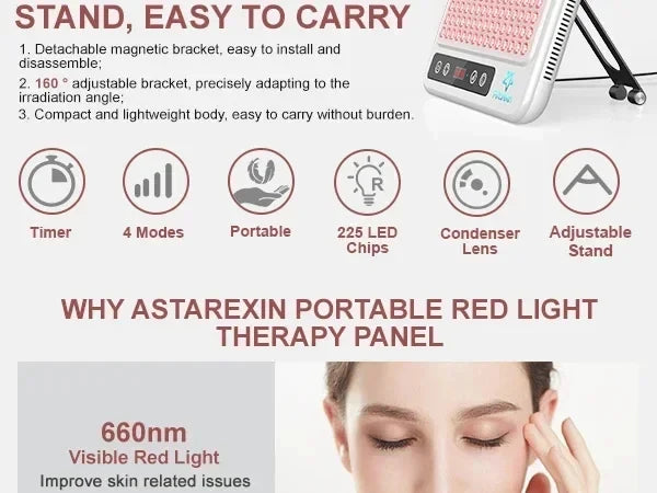 Red Light Therapy Panel Dual Wavelength Face & Body