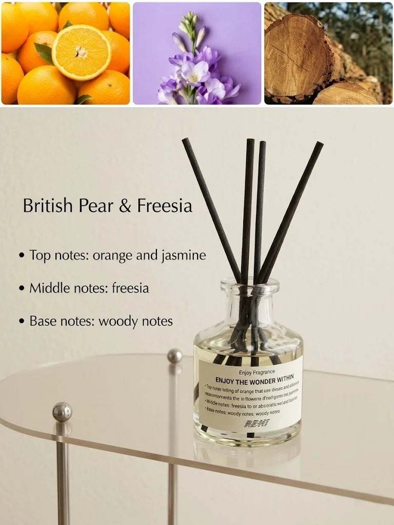 Reed Diffuser Set 50ml Flameless Multiple Scents