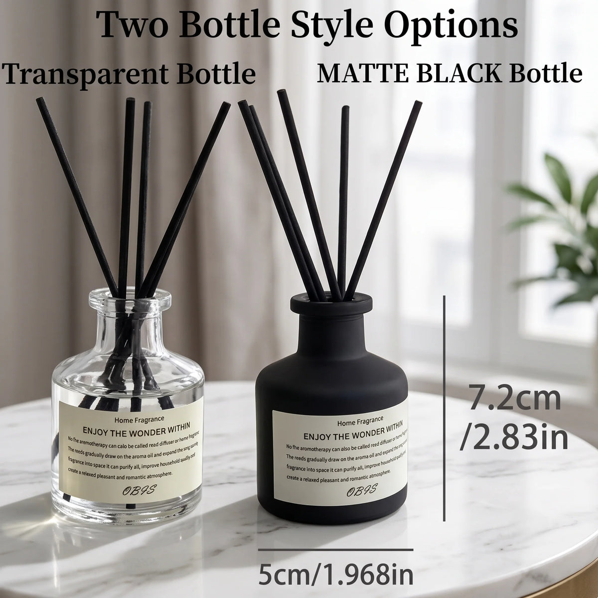 Reed Diffuser Set 50ml Flameless Multiple Scents