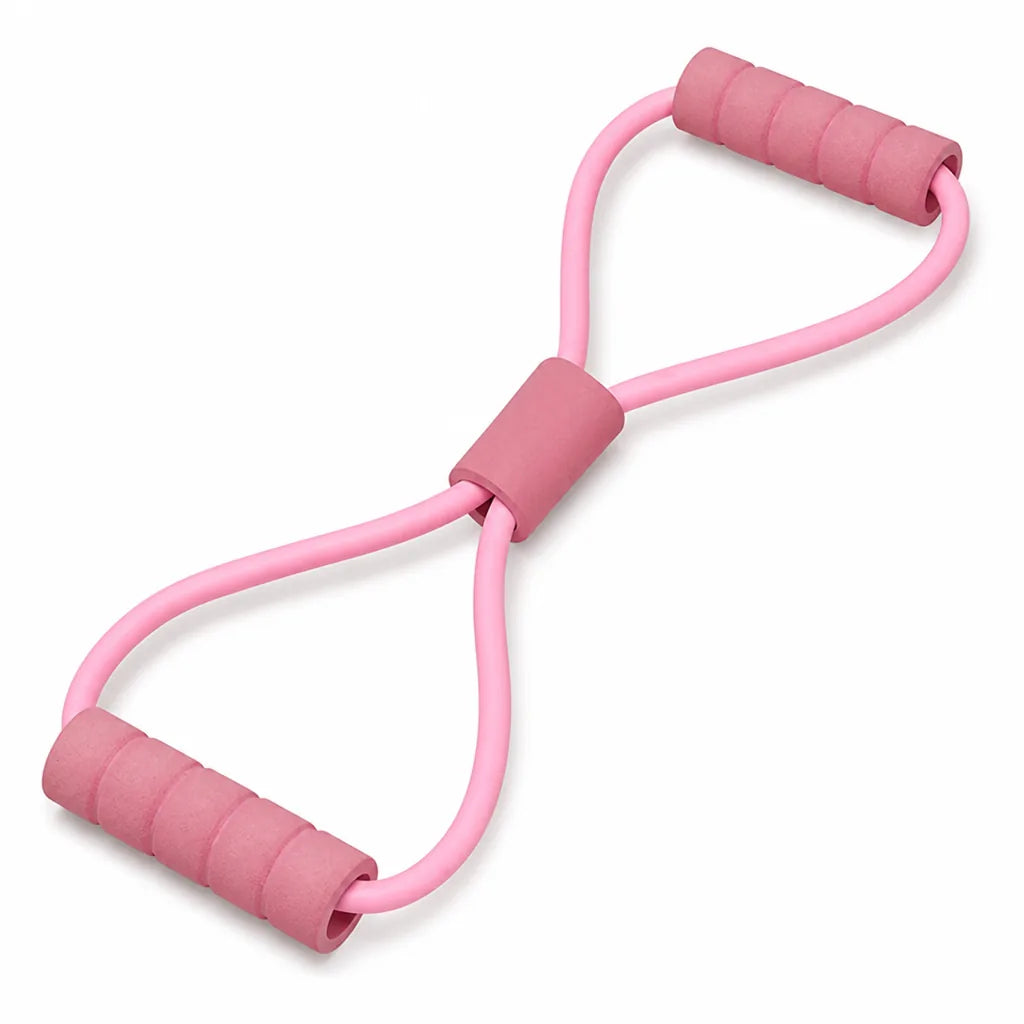 Resistance Band Figure-8 Textured Non-Slip Grip