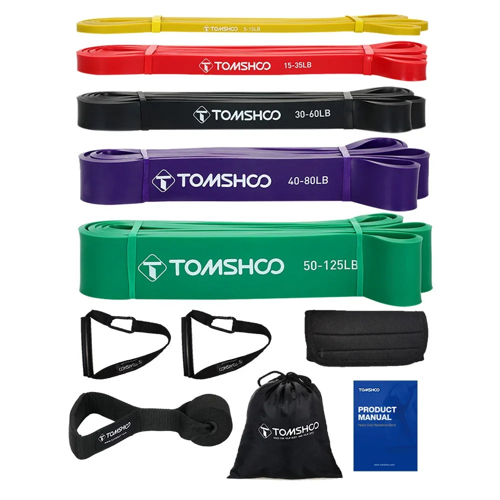 Resistance Band Set 5 Levels Door Anchor & Handles