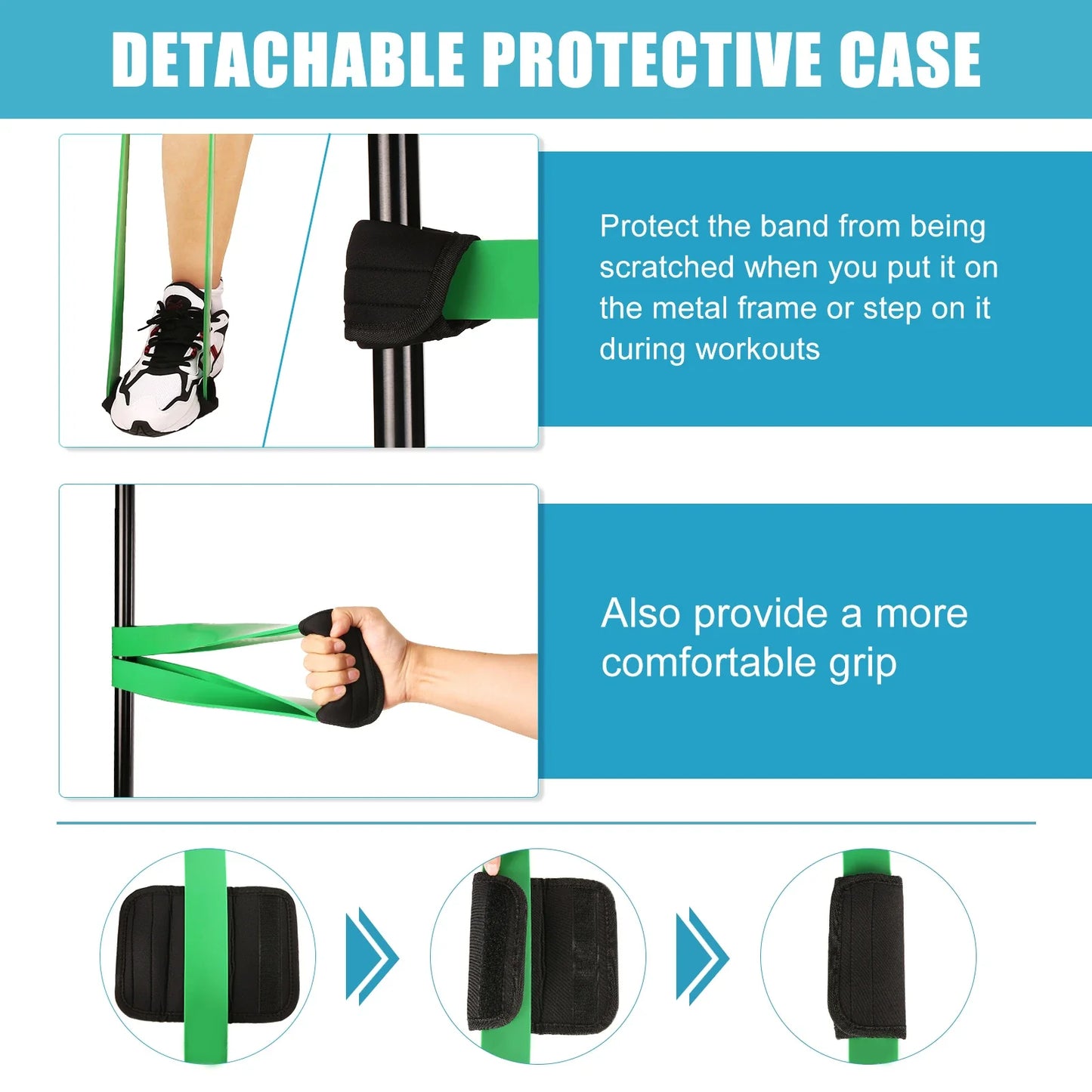 Resistance Band Set 5 Levels Door Anchor & Handles