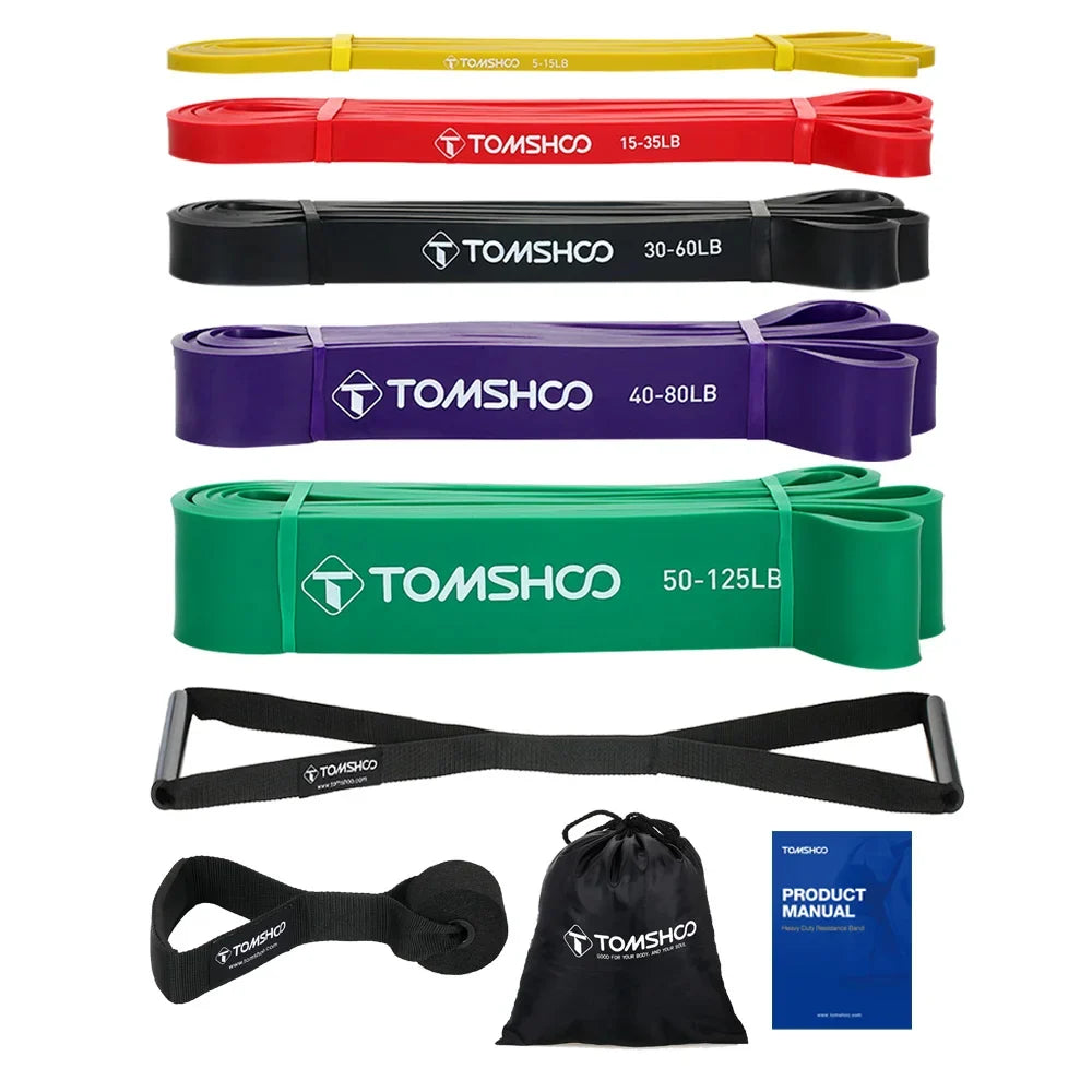Resistance Band Set 5 Levels Natural Latex
