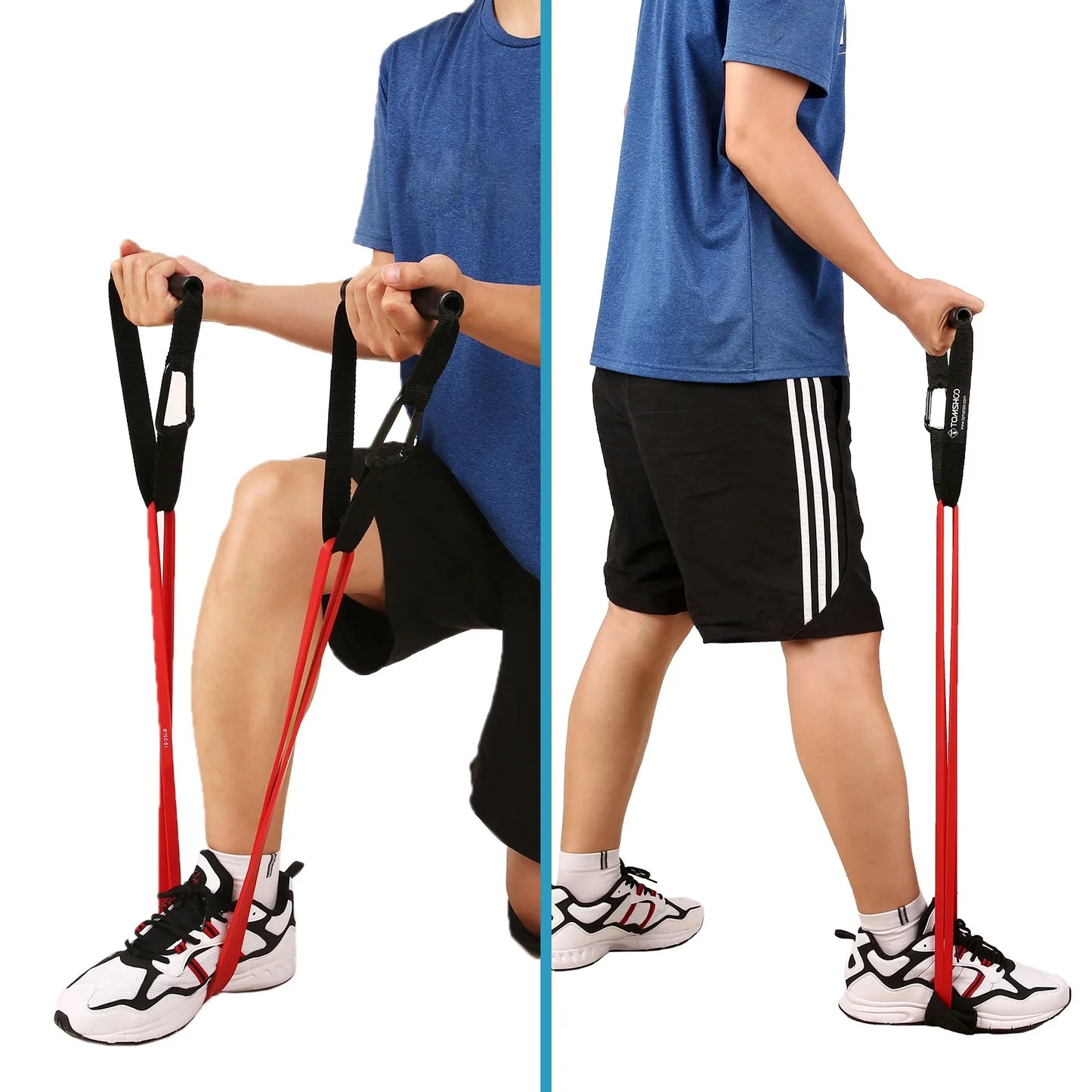 Resistance Band Set 5 Levels Natural Latex