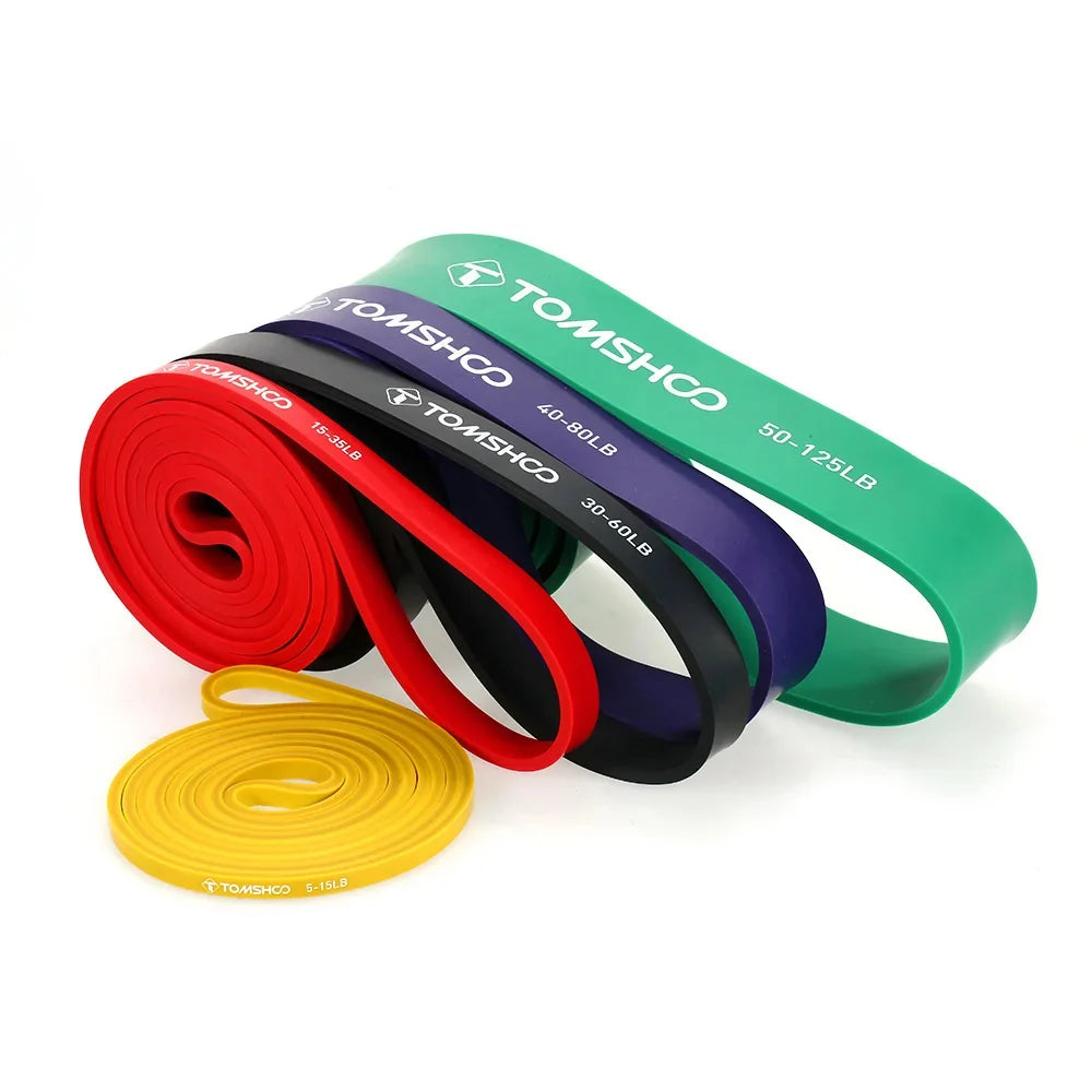 Resistance Band Set 5 Levels Natural Latex