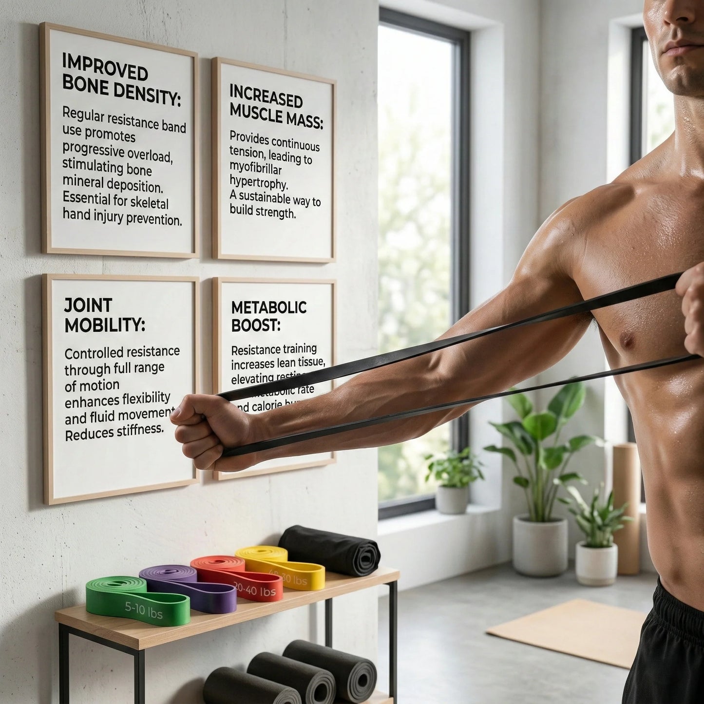 Resistance Bands 5-Piece Adjustable Set