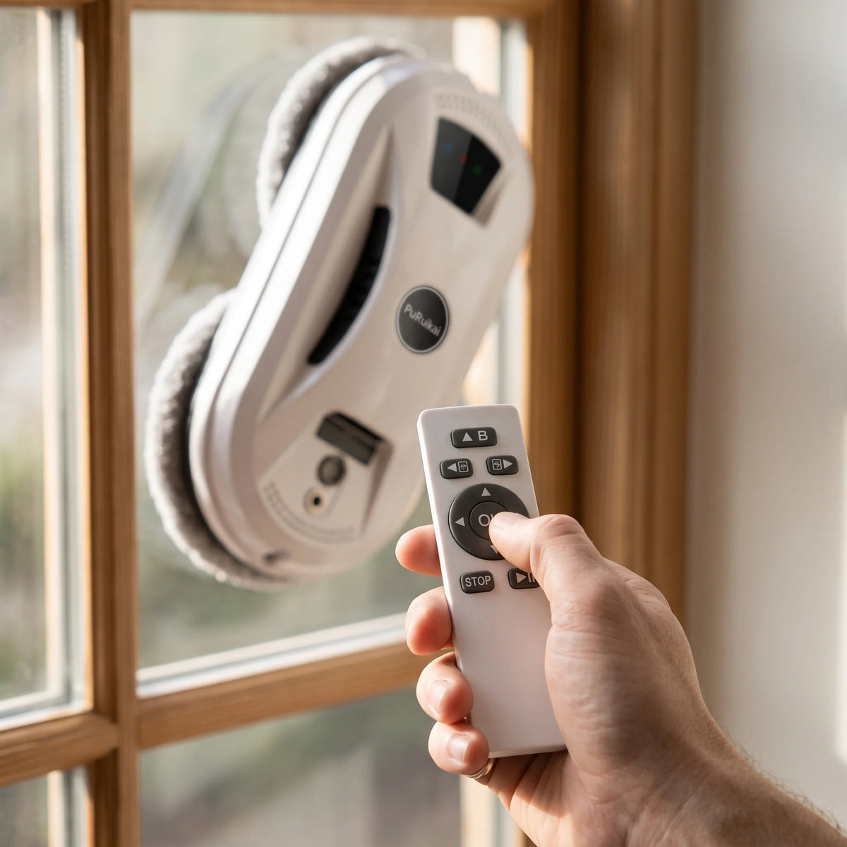 Robotic Window Cleaner 5600 Pa Suction Remote Control