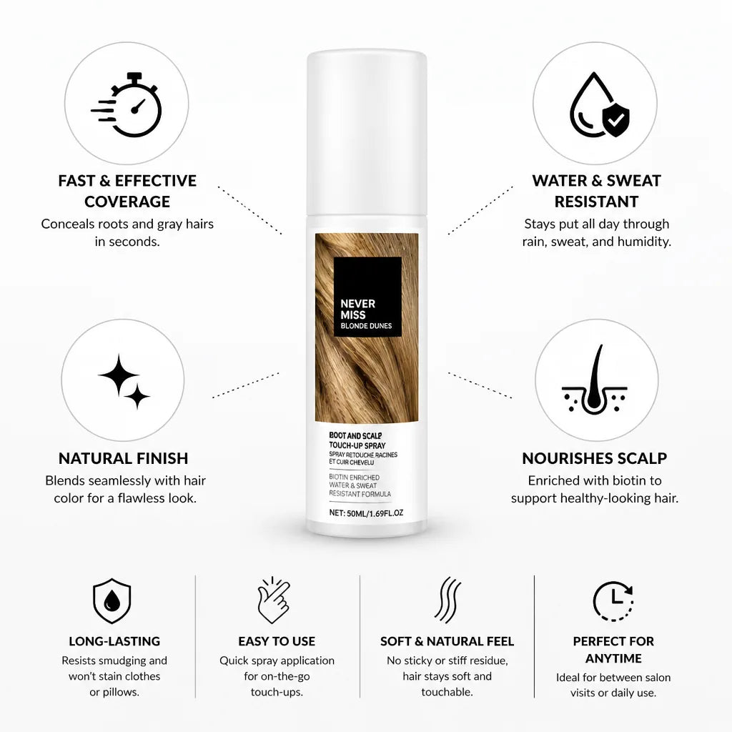 Root Concealer Spray Water-Resistant Natural Finish