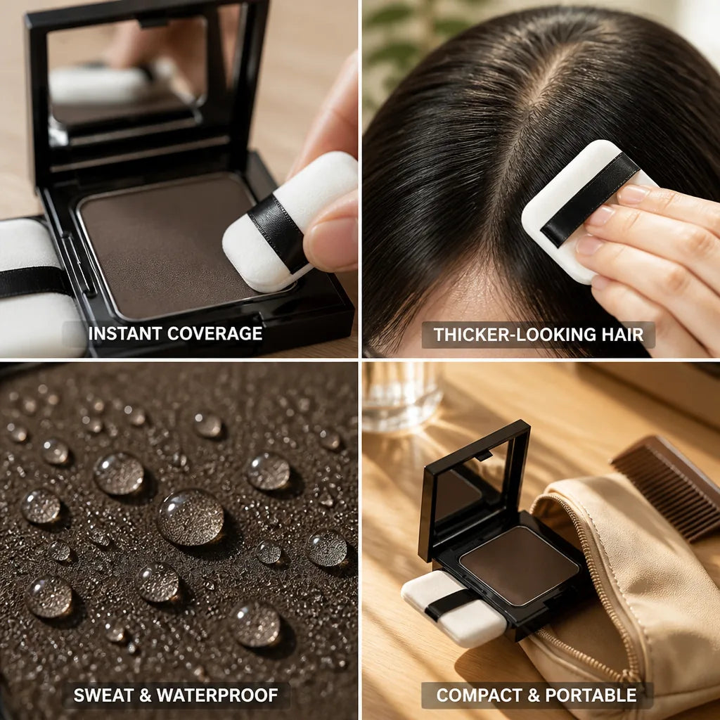 Root Touch-Up Powder Instant Coverage Sweat Water & Oil-Resistant