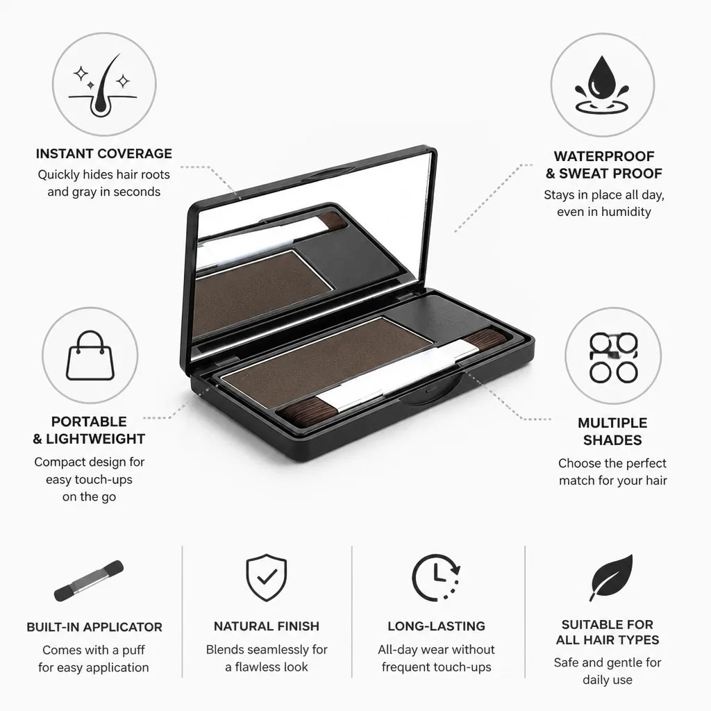 Root Touch-Up Powder Waterproof Instant Coverage