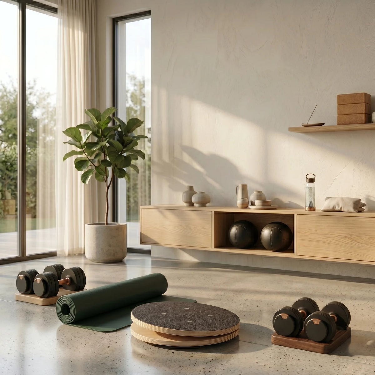 Rotational Balance Board Compact Non-Slip Core Trainer