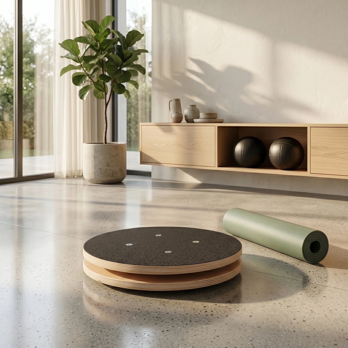 Rotational Balance Board Compact Non-Slip Core Trainer