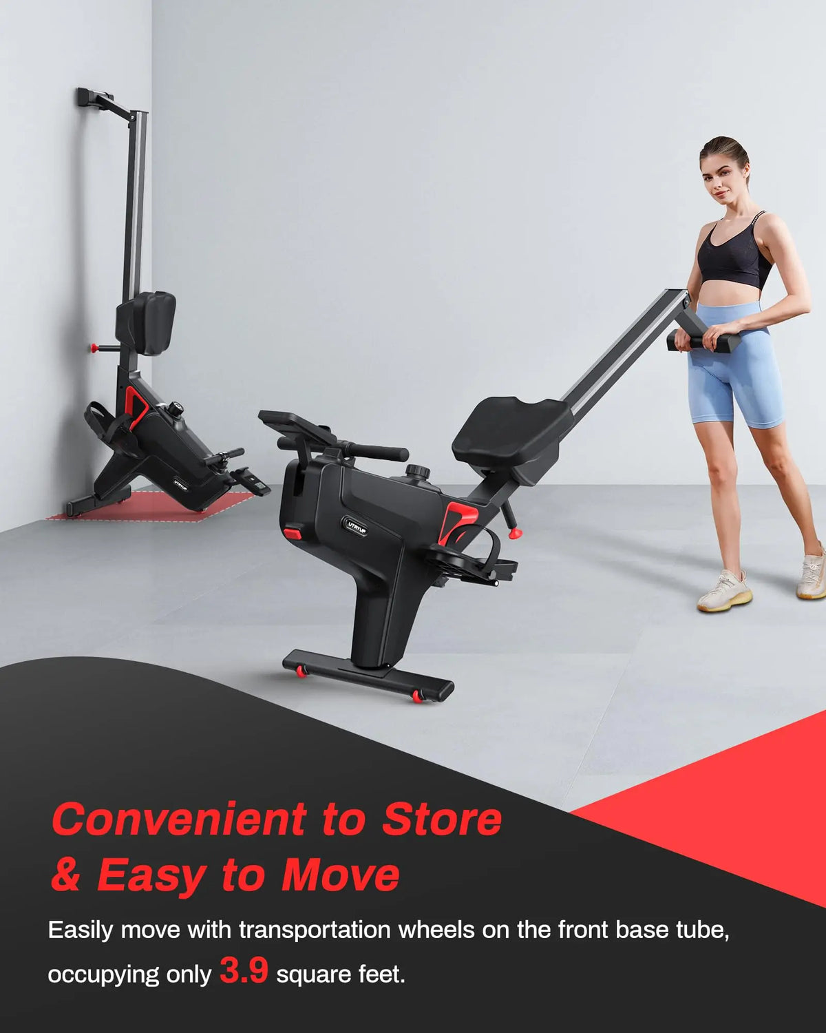 Rowing Machine 16-Level Magnetic Foldable Bluetooth