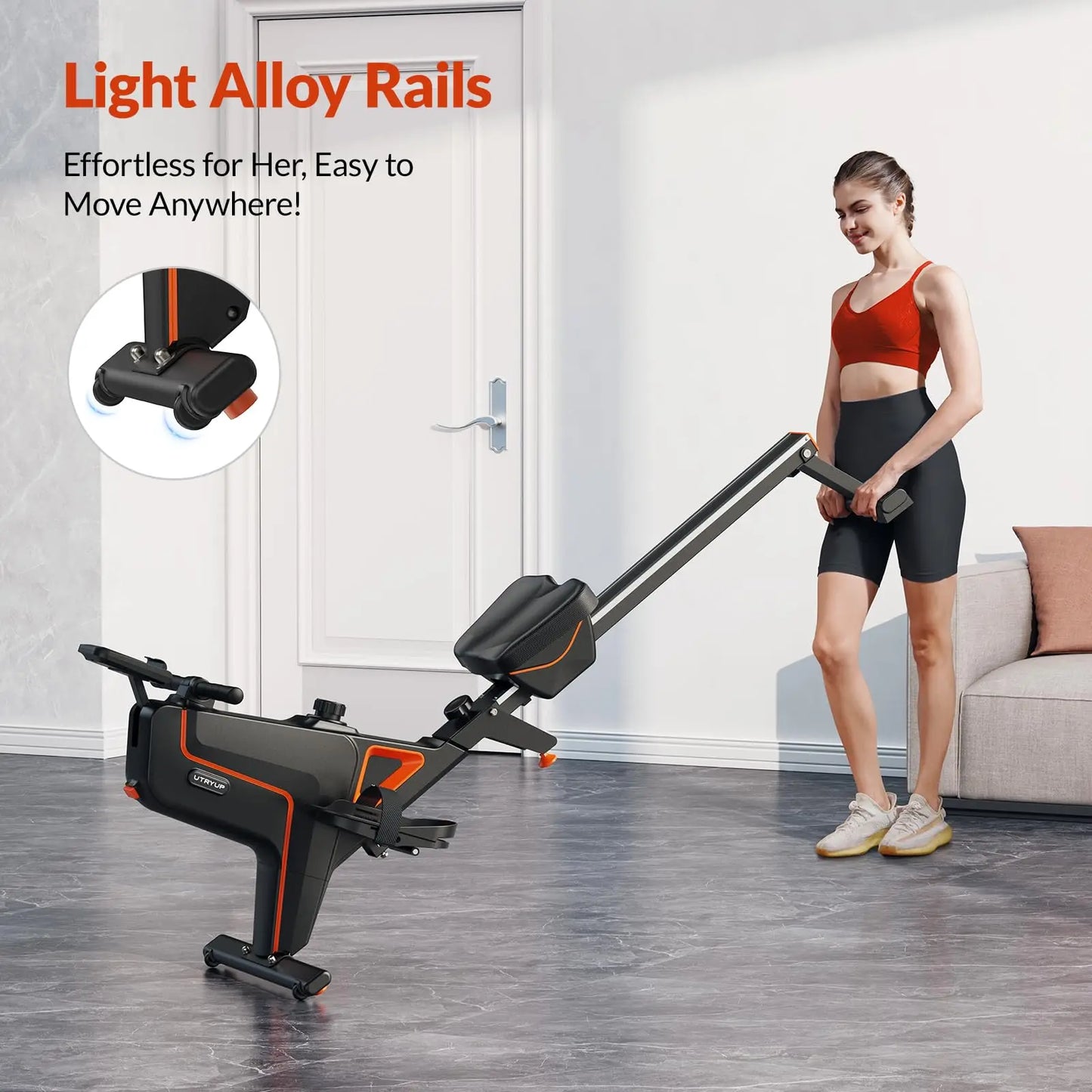 Rowing Machine 16-Level Magnetic Foldable Bluetooth