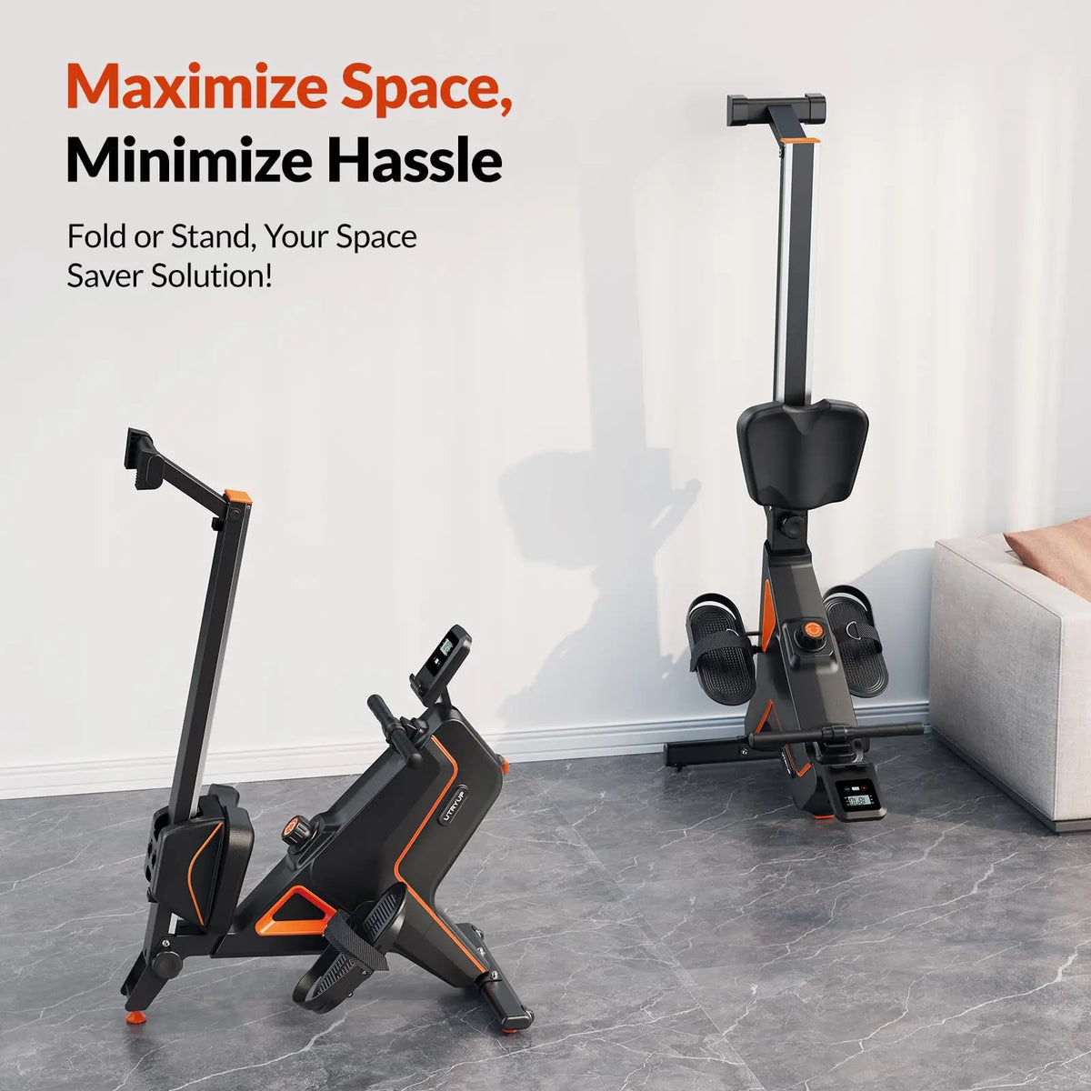 Rowing Machine 16-Level Magnetic Foldable Bluetooth