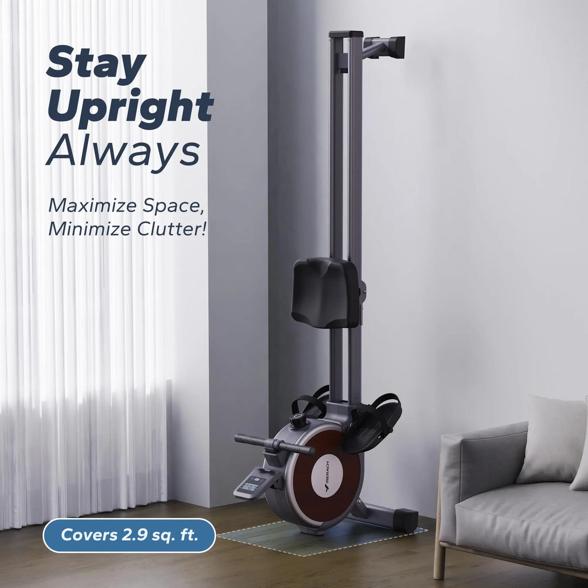 Rowing Machine Magnetic Flywheel Ultra-Quiet App Tracking