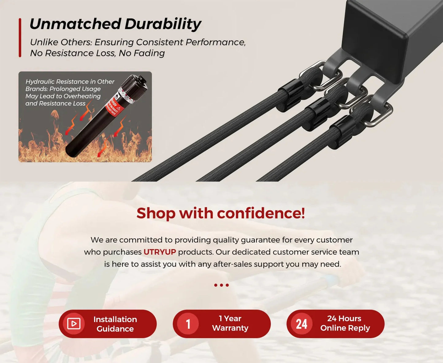 Rowing Machine Scull-Style Adjustable Resistance Compact & Quiet