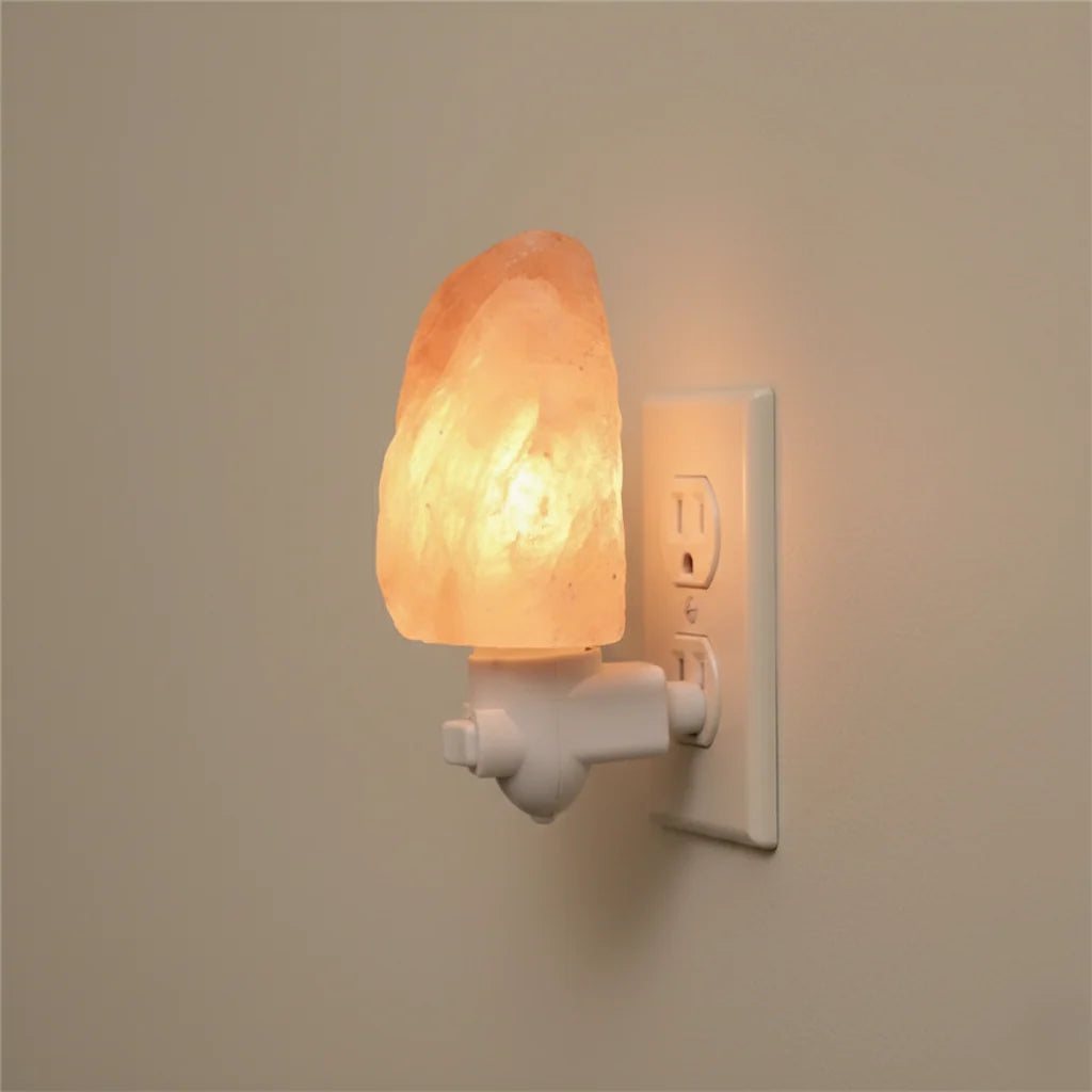 Salt Lamp Hand-Carved Himalayan Salt Amber Glow