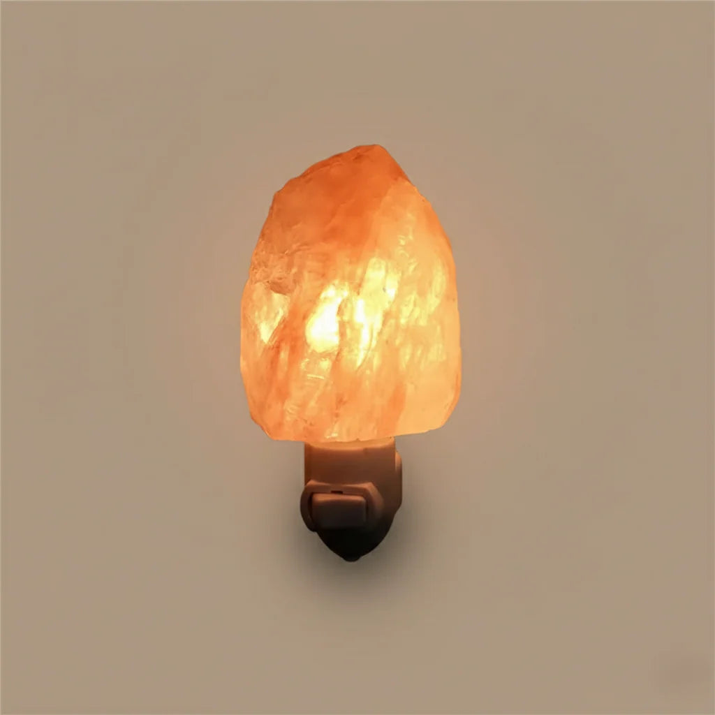 Salt Lamp Hand-Carved Himalayan Salt Amber Glow