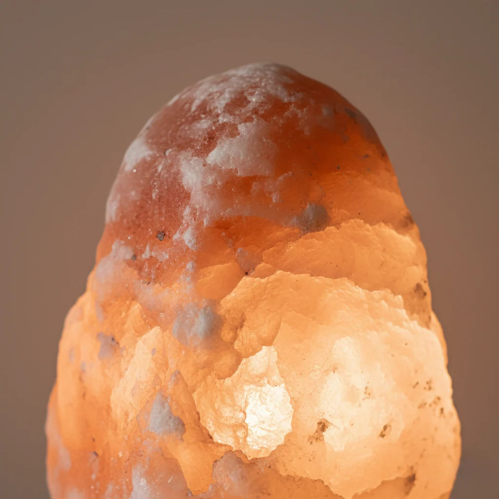 Salt Lamp Hand-Carved Himalayan Salt Amber Glow