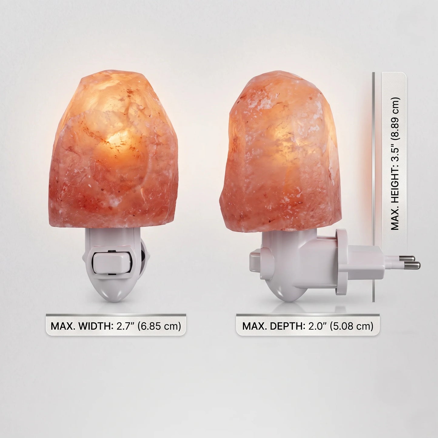Salt Lamp Hand-Carved Himalayan Salt Amber Glow